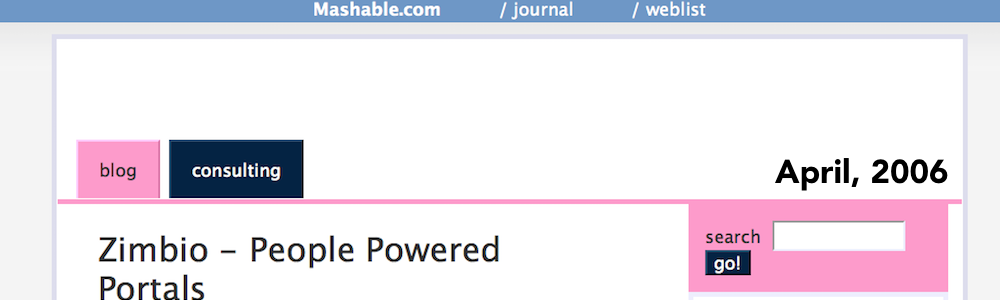 Website Evolution Header