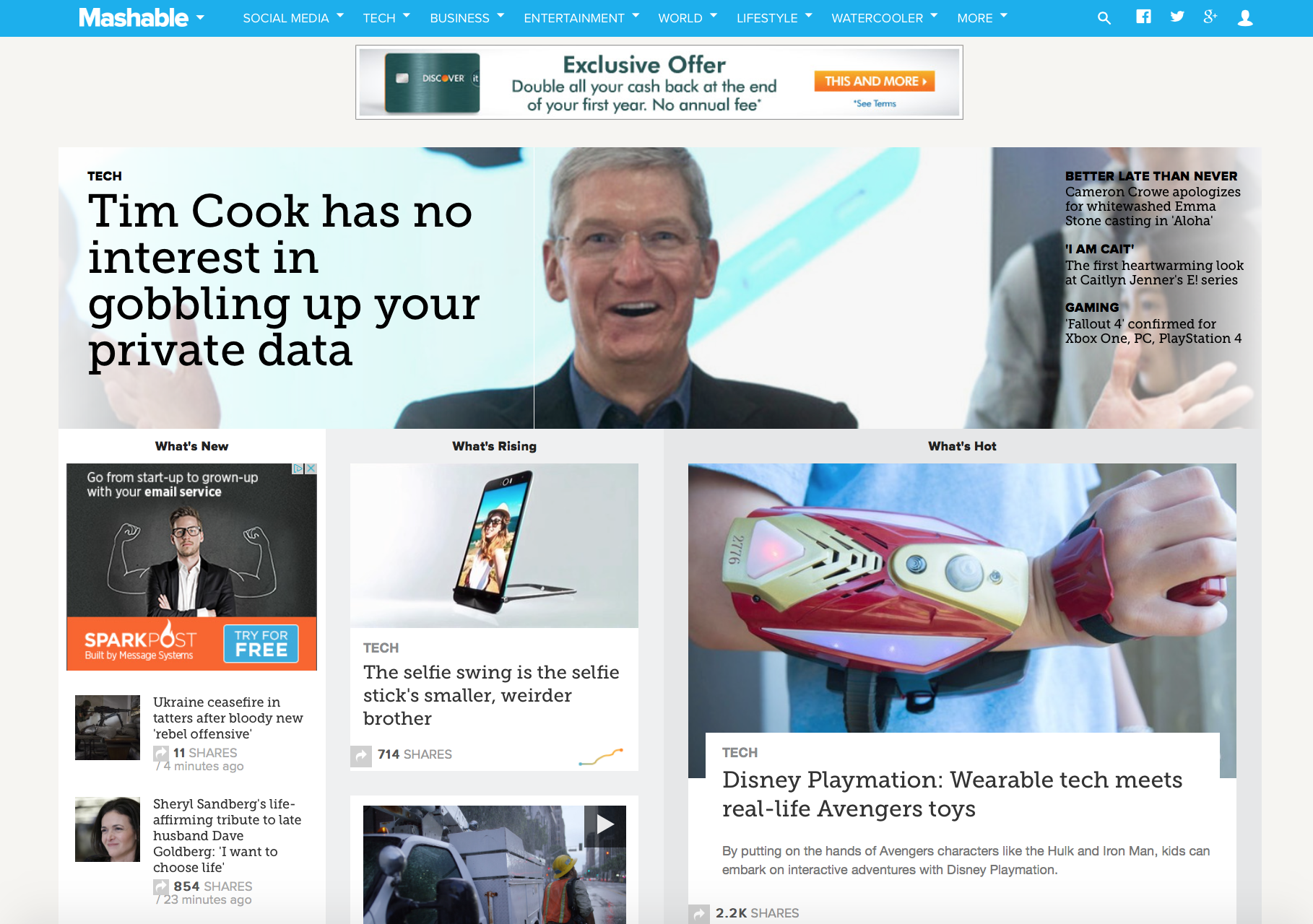 Mashable 2015